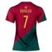 Billige Portugal Cristiano Ronaldo #7 Hjemmebane Fodboldtrøjer Dame VM 2022 Kortærmet